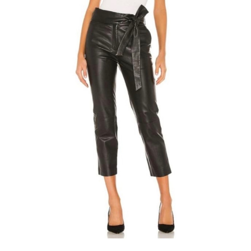 LTH JKT Bea Knot Soft Genuine Leather Pants NWT